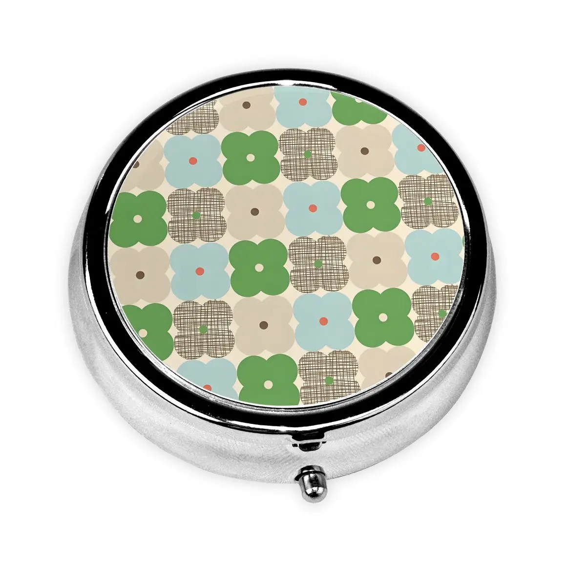 

Orla Kiely Цветочная коробка для таблеток Диспенсер для таблеток середины века Современный скандинавский портативный органайзер для лекарств Коробка для хранения Контейнер