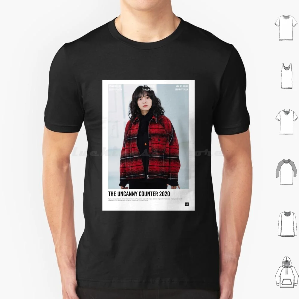 Camiseta con póster minimalista The Uncanny Counter (2020-2021) Camiseta fresca de algodón 6xl The Uncanny Counter 2020 2021 minimalista