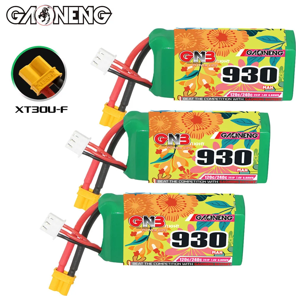 7.4V Rechargeable Battery MAX 240C For RC Helicopter Quadcopter FPV Racing Drone Spare With XT30 GNB 2S 7.4V Lipo Battery