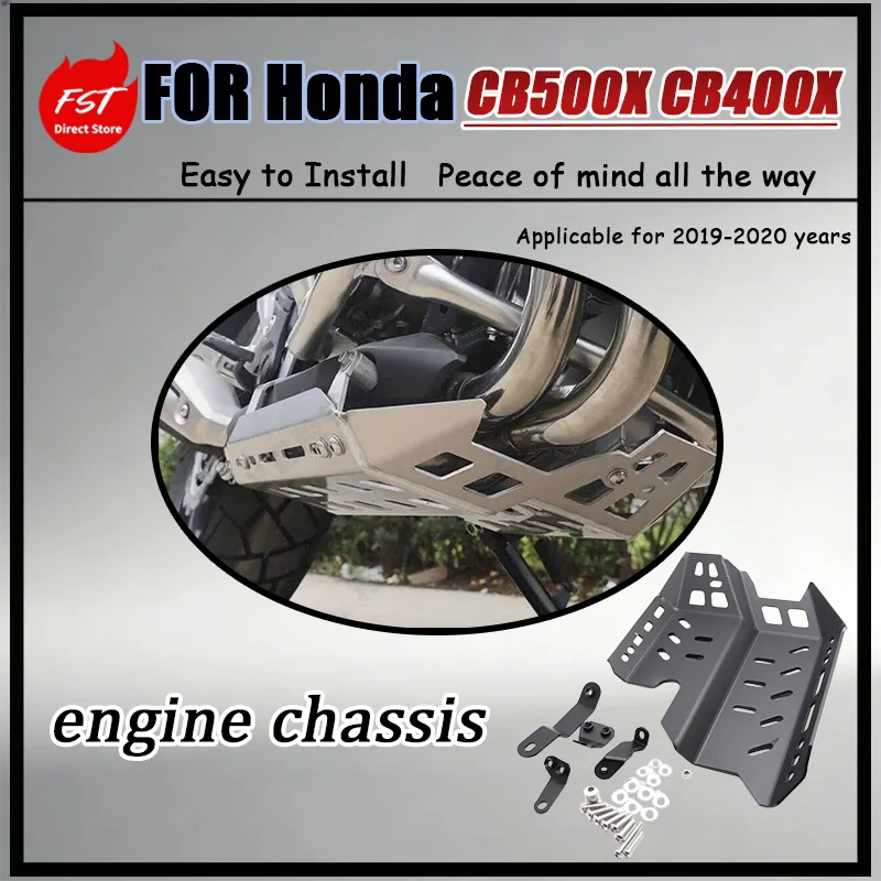 For Honda CB500X CB400X 19-20 Chassis Protection Cover Hollow-out Ventilation Heat Dissipation Modified Engine Skid Plate Guard