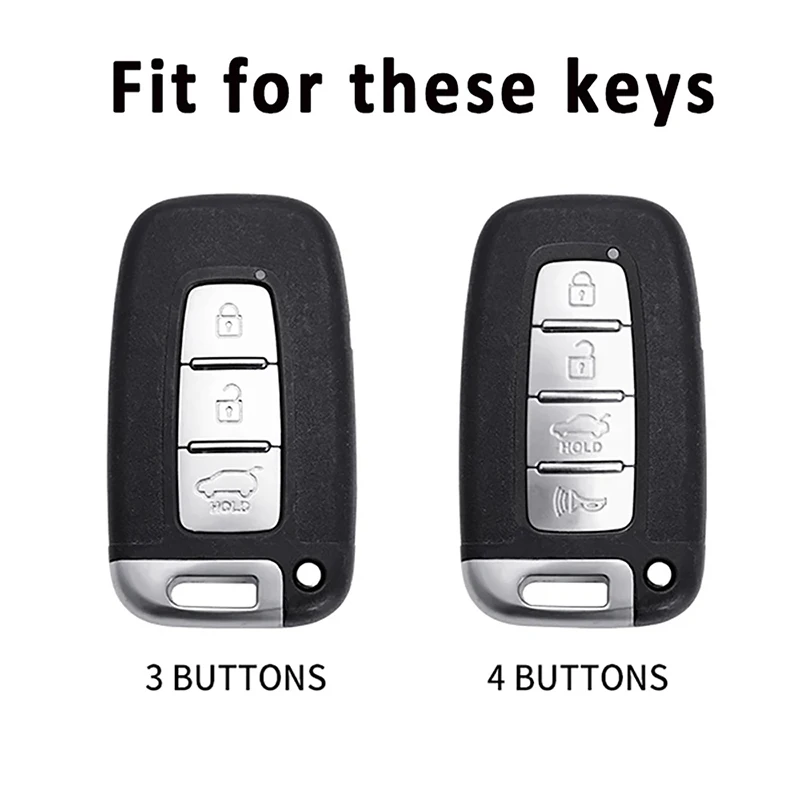 Zinc Alloy Smart Key Case Cover Fob For Hyundai IX35 Elantra Sonata 8 9 For Kia Sportage K5 K2 Sorento Optima Forte 2011-2016