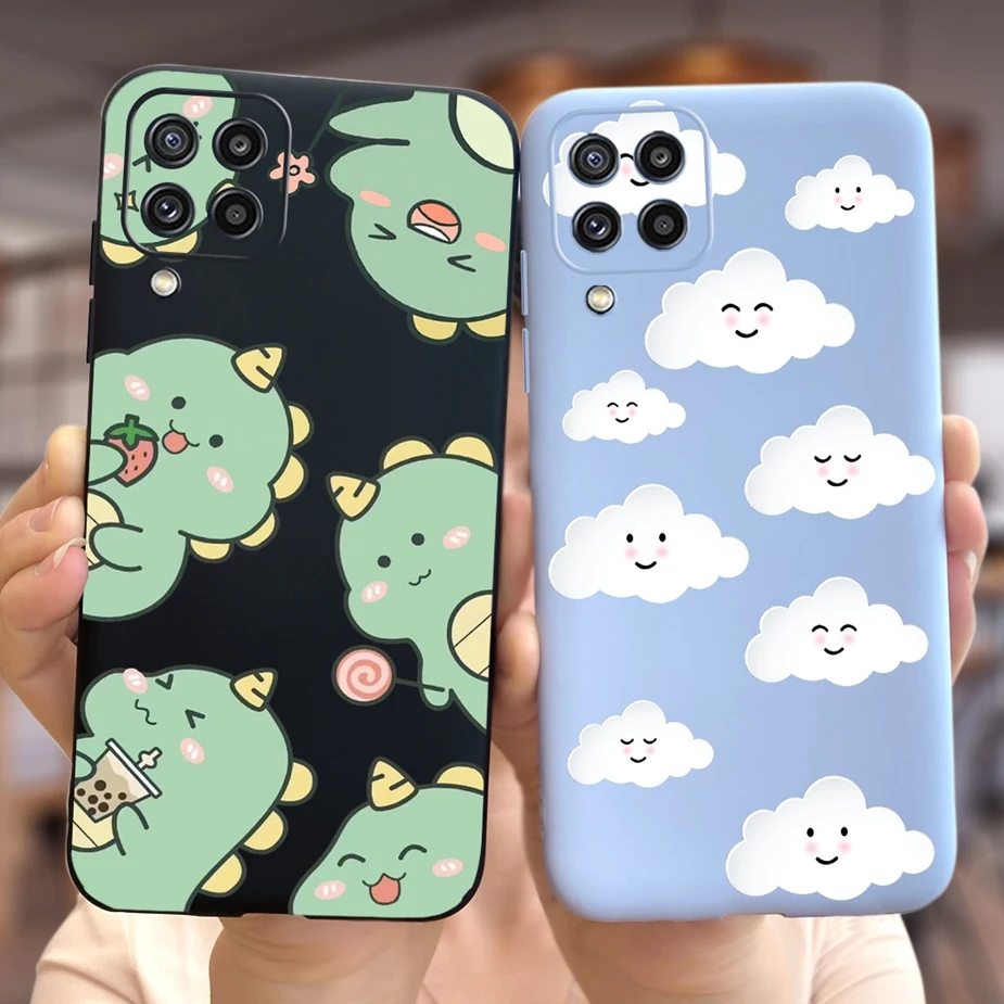 For Samsung Galaxy M32 4G Case SM-M325F Cute Cartoon Painted Cover Soft TPU Phone Case For Samsung M32 M 32 4G Fundas 6.4'' Bags