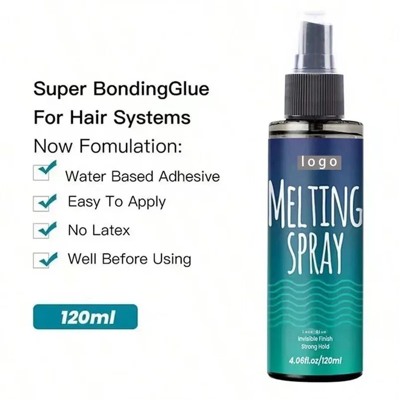 Spot new product Melting Spray lace glue spray transparent easy-dry styling gel water 120ml image 2