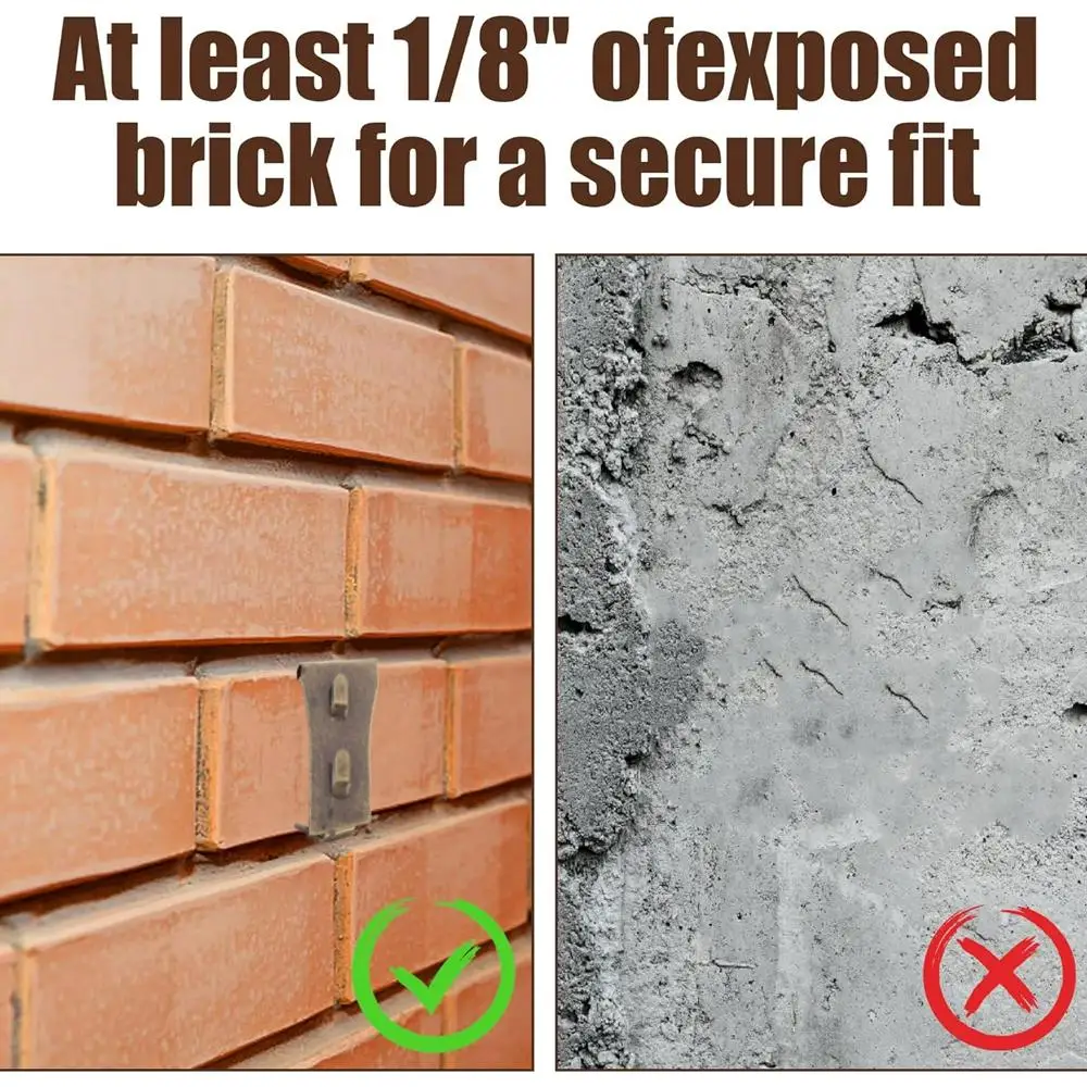 10 قطعة خطاف الطوب الأحمر العتيق شماعات الطوب مقاطع هوك قوية الثقيلة الصلب الصدأ برهان للتعليق إطارات الصور ديكور #4