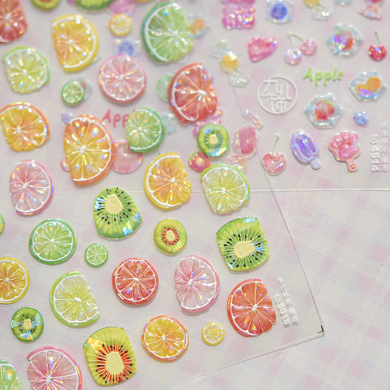 Zomer Citroen Plakjes Lime Kiwi Grapefruit Oranje Citrus Junos Pomelo Kiwi Berry Grapefruit Nail Art Stickers Manicure Decals