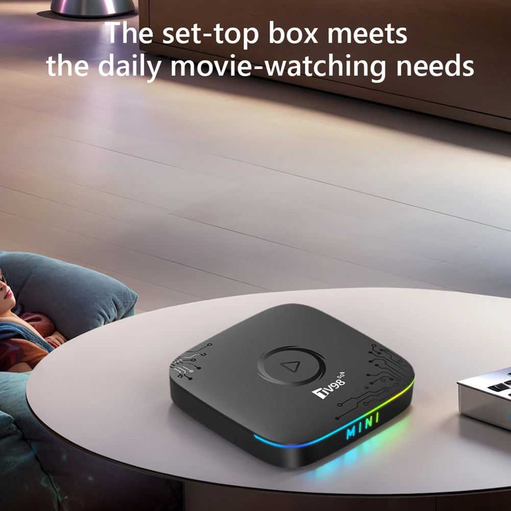 Android 14 Smart TV Box with Remote BT5.0 Media Player RK3518 Chip 4K HD TV Video Player for HD Movies Internet Smart TV Box