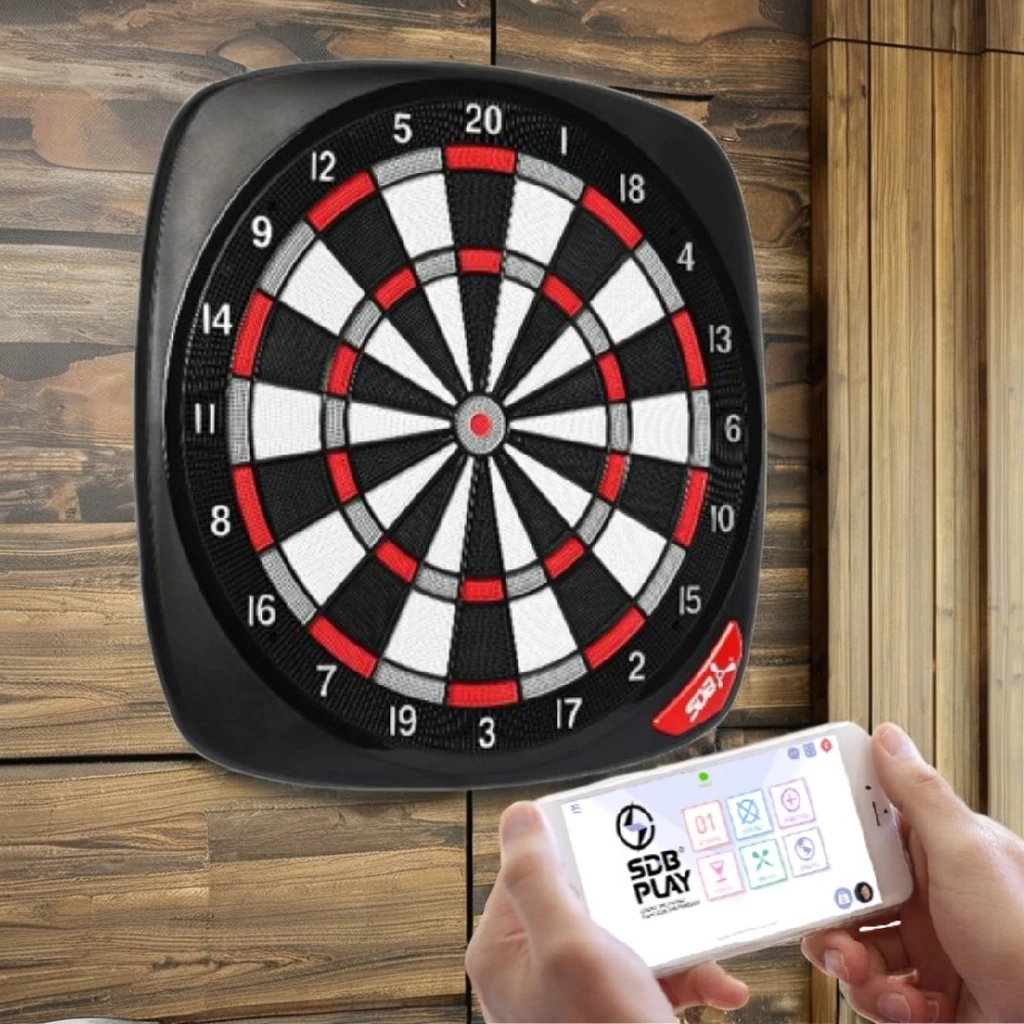 

Bluetooth Electronic Dartboard: Pro Soft Tip, App-Connected, Real-Time Scores, Home Use