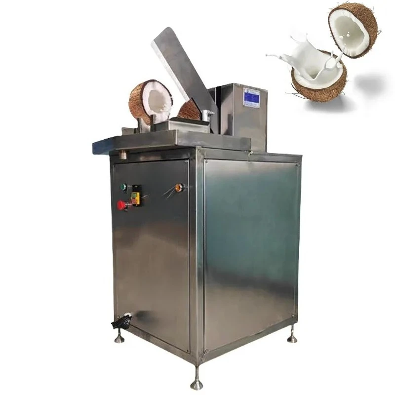 Автоматическая машина для открывания и резки кокосов для резки артефактов кокосов, электрическая машина для открывания кокосов