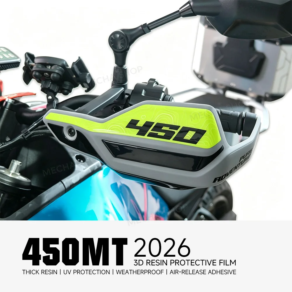 3D Motorcycle Handguard Shield Stickers Motocross Hand Guard Protetion Decals For CFMOTO 450MT CF moto 450 mt 2024-206