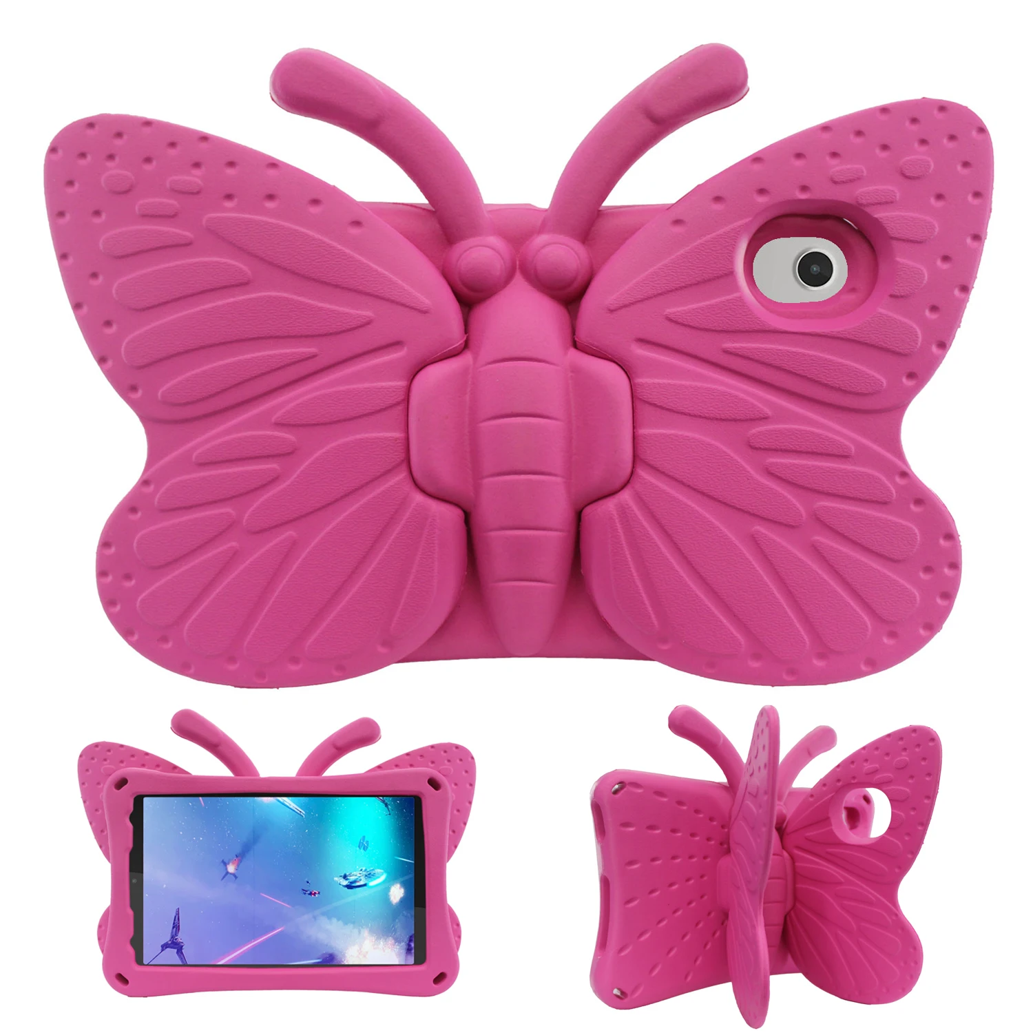 For TCL 8 LE 2023 Cute Kids Case Shockproof EVA With Butterfly Pattern Stand Tablet Cover for TCL tab 8 2022 Tablet Funda