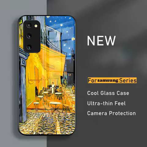 Van Gogh Sunflowers The Starry Night Art Phone Case For Samsung S24 23 A54 S21 S22 Ultra A 42 32 52 51 Note 23 S10 E Plus S20 FE