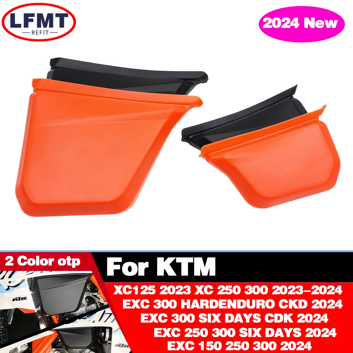 2024 Nuovo Per KTM Moto XC125 XC250 XC300 EXC150/250/300 EXC 250 300 SEI GIORNI Serbatoio Olio sinistra e destra copertura protettiva shell