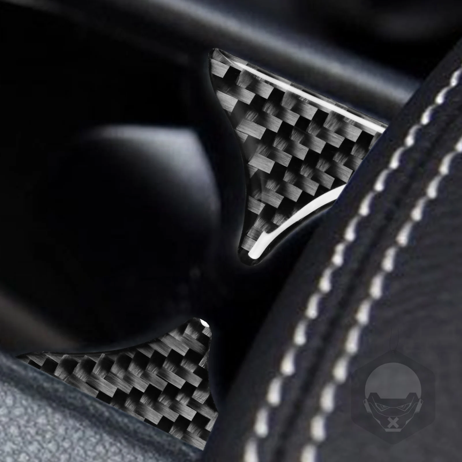 Carbon Fiber For Mercedes Benz CLA C117 2014-2018 GLA X156 2015-2019 Carbon Fiber Cup Holder Cover Panel Trim Strips Car Sticker