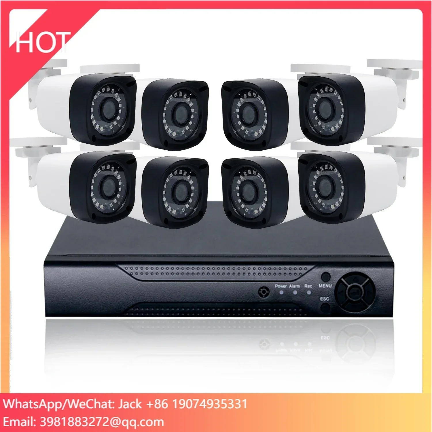 

WESECUU Factory Price 5MP 8ch AHD DVR Kit Cctv System Camera Outdoor Security Camera Bullet Analog Camera