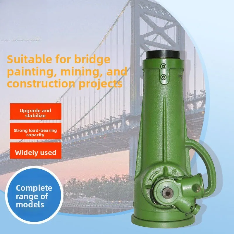 

16 Ton Hand-Cranked Vertical Screw Jack - Heavy-Duty Gear Jack for Bridge Lifting