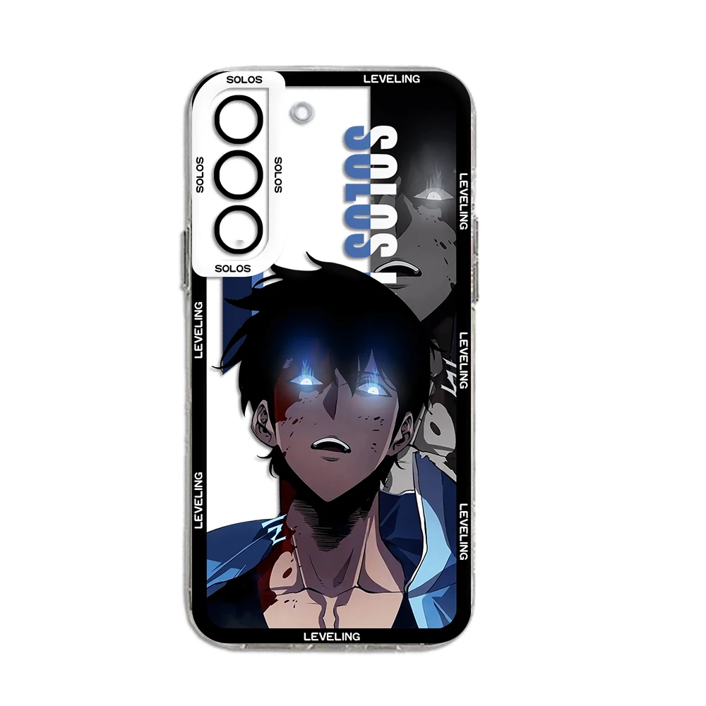 Solos Leveling Anime Clear Case For Samsung A73 A72 A71 A55 A52 A51 A50 A42 A35 A33 A32 A31 A30 A24 A23 A22 A13 A12 A05 5G Cover