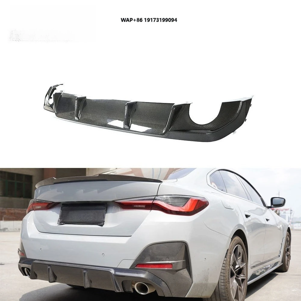 Carbon Fiber Rear Bumper Diffuser Lip Spoiler for  4 Series G26 M440i M-SPORT 2021 2023