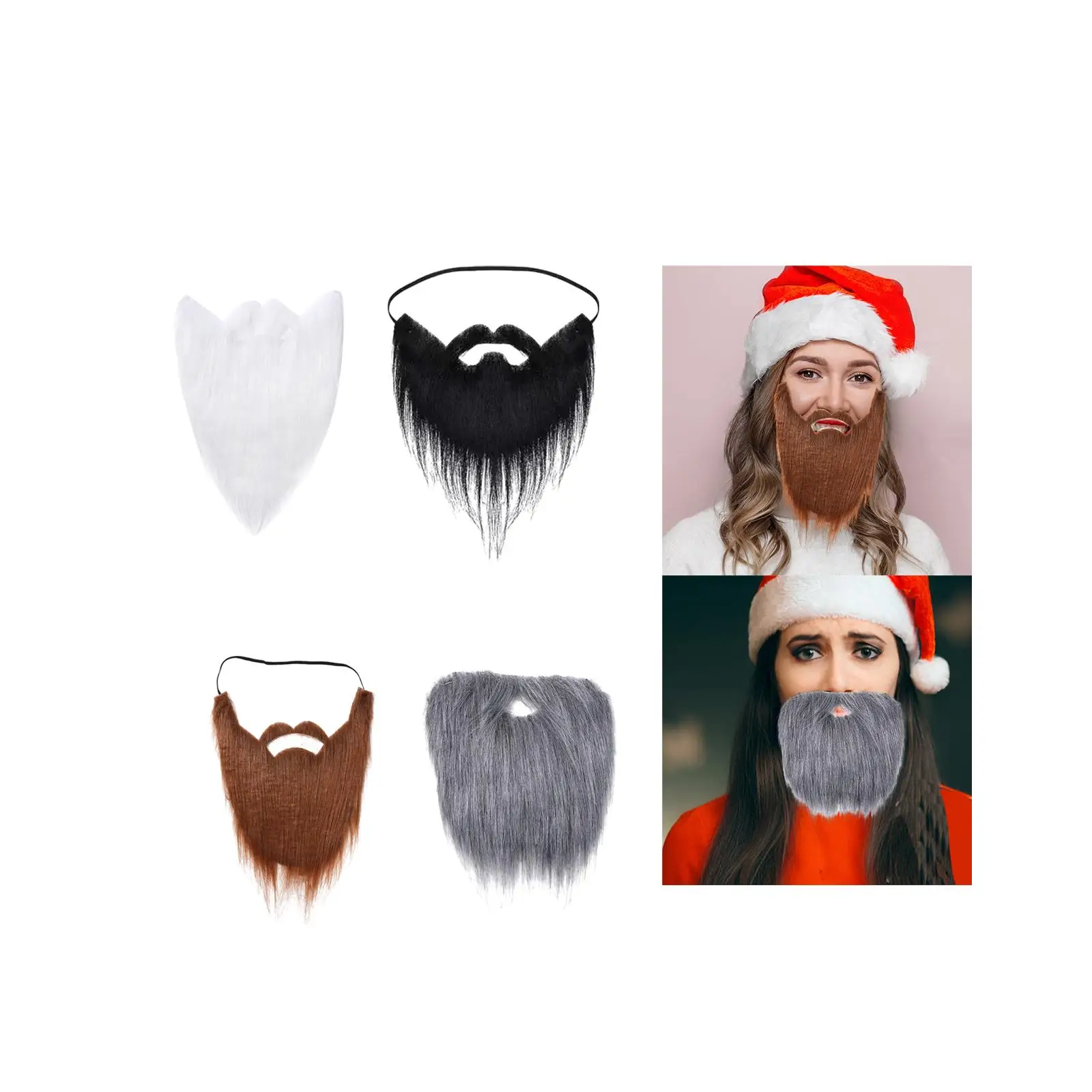 サンタクロースのひげコスチューム,クリスマスアクセサリー,パーティー用品,10代の女の子,男の子,女の子,大人,子供のための偽のノームひげ,ファンシードレス