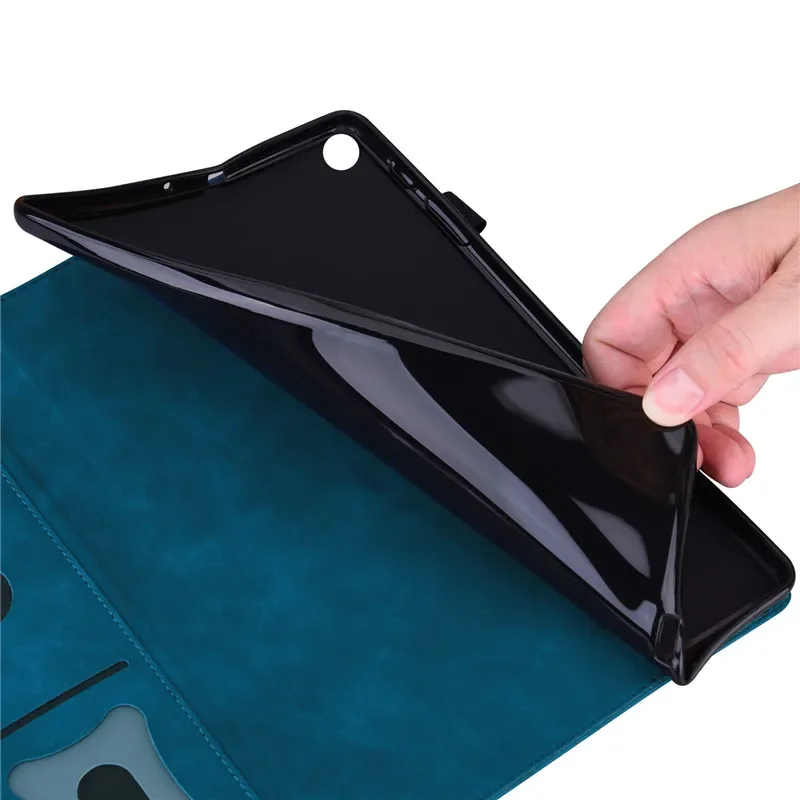 Funda de cuero PU con tapa para Samsung Tab S9 FE, carcasa de lujo de 10,9 pulgadas para Galaxy Tab S9 FE Tab S9