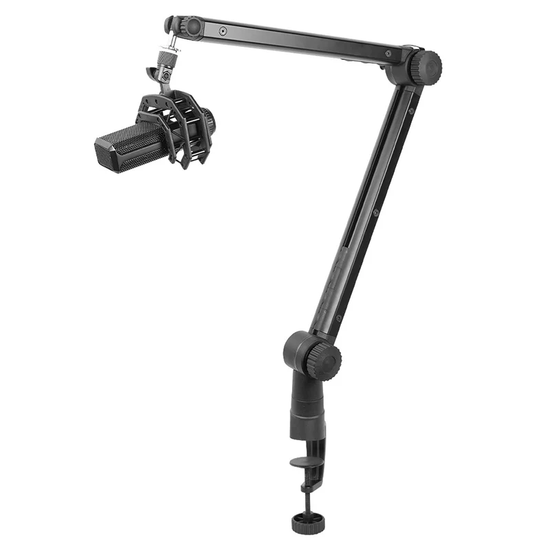 

Professional Suspension Boom Scissor Arm Microphone Stand for Studio Broadcasting