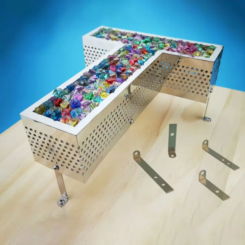 

4/6/8 см 201 матовый L-образный кронштейн из нержавеющей стали, 100 шт./упак. для подсветки каналов, монтажный наконечник для букв, монтажное ухо