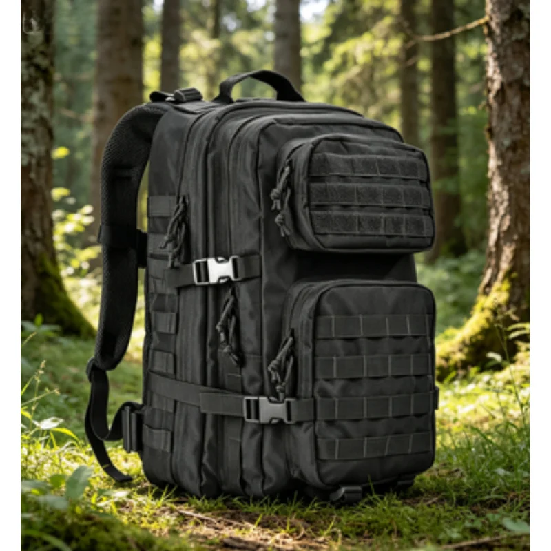

45L Tactical Molle Backpack, 3 Day Assault Bug Out Bag, Rucksack for Hiking Trekking Camping Fitness Daily Work