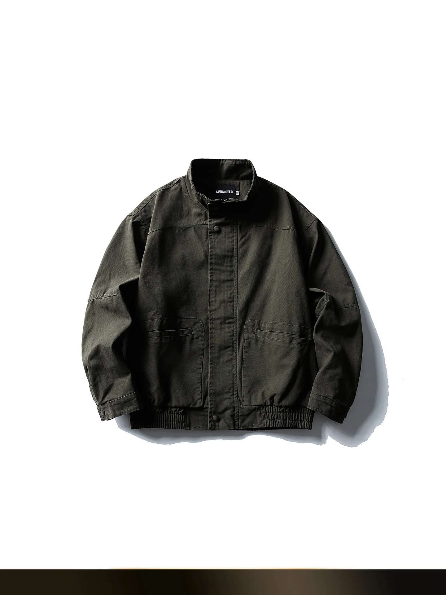 

Ретро-куртка унисекс с воротником-стойкой, ветрозащитная, с длинными рукавами, на молнии, для осени, для активного отдыха, повседневная, для мужчин и женщин