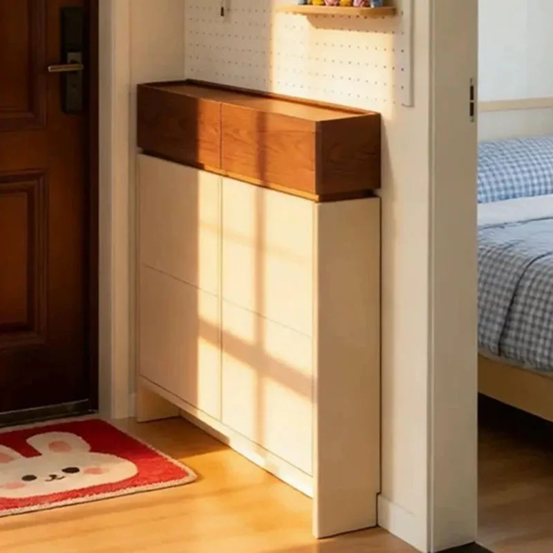 Ultra Thin Vertical Shoe Cabinet Organizer Modern Entrance Hall Storage Shoe Shelf Designer Cupboard Muebles Home Furniture