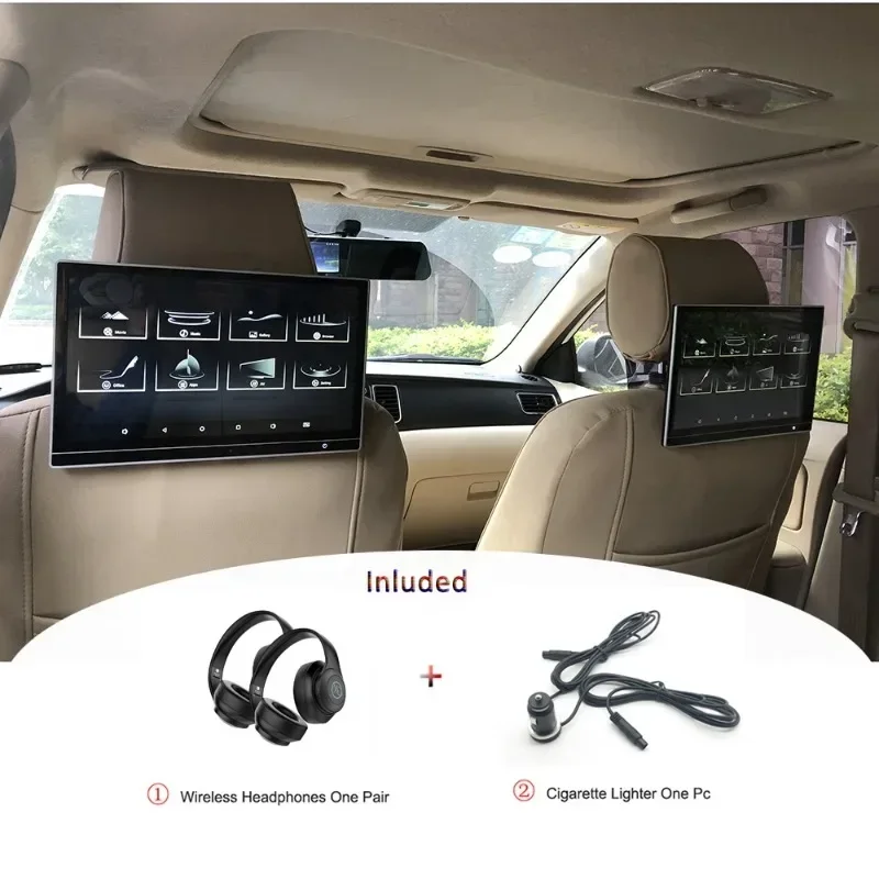 Android 10 Monitor Car Video Headrest Screen A1 A3 A4 A5 A6 A7 A8 Q3 Q5 Q7 B8 B9 C6 C7 For AUDI Rear Seat TV Display