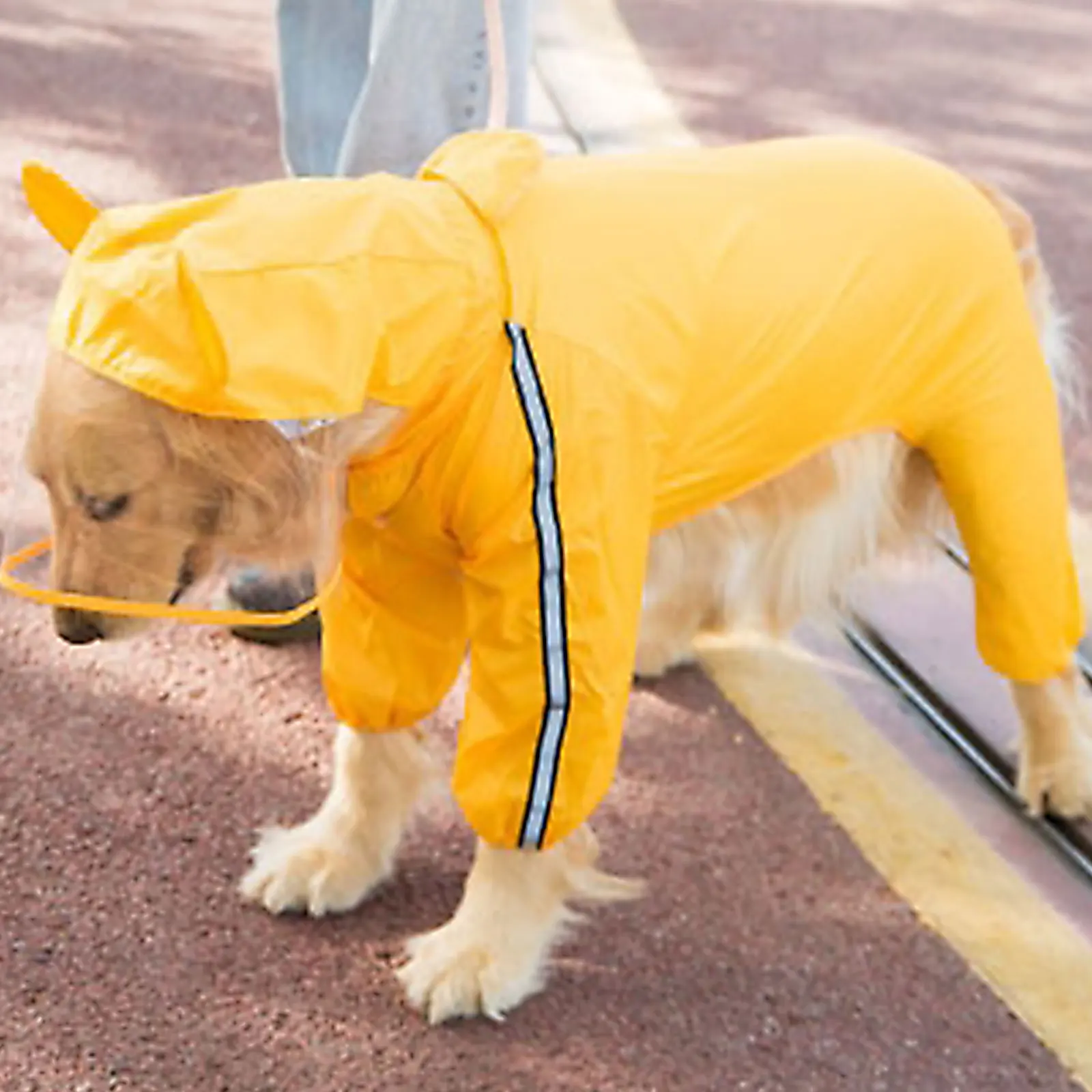 

Puppy Coats for Small Dogs Raincoat Jacket Large Pets Kitten Raincoats Hood Waterproof Hoodie