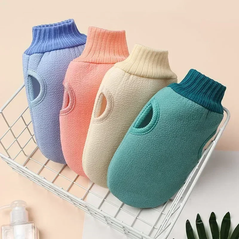 New 1PC Bath for Peeling Exfoliating Body Scrubber Glove Wash Mitt Rub Dead Skin Gloves for Shower Back Scrubber SPA Washcloth