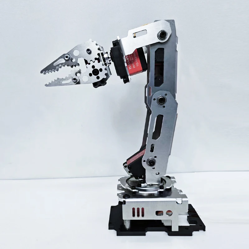 Arduino – Servo de bureau Programmable, modèle de bras robotique industriel à 6 degrés de liberté avec pince pour téléphone portable, Kit de bricolage