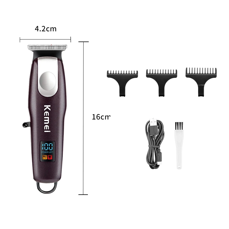 Kemei PG233 Electric Hair Clippers Barber For Men Rechargeable Home Hair Cutting Tools Professional Barber Cordless Hair Trimmer