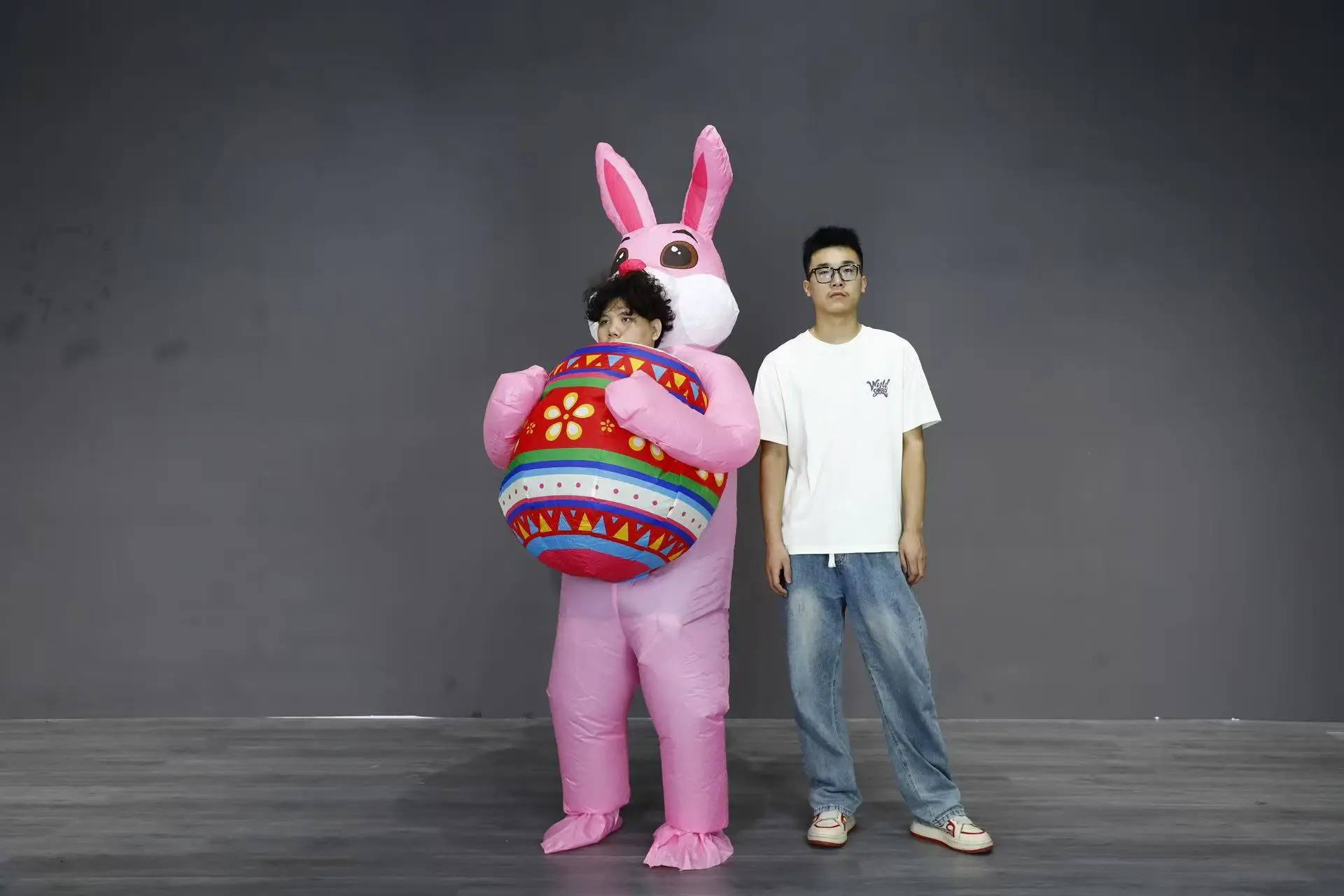 Inflatable Easter Bunny Rabbit Costume Adult Children Bunny Clothes Role Play Bunny Suit Carnival Easter Decoration