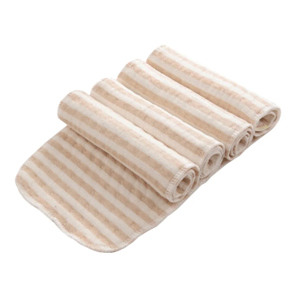 

4 Pcs Diapers Reusable Cloth Infant Booster Pad Liners Baby Burp Cloths Washable Flat-fold