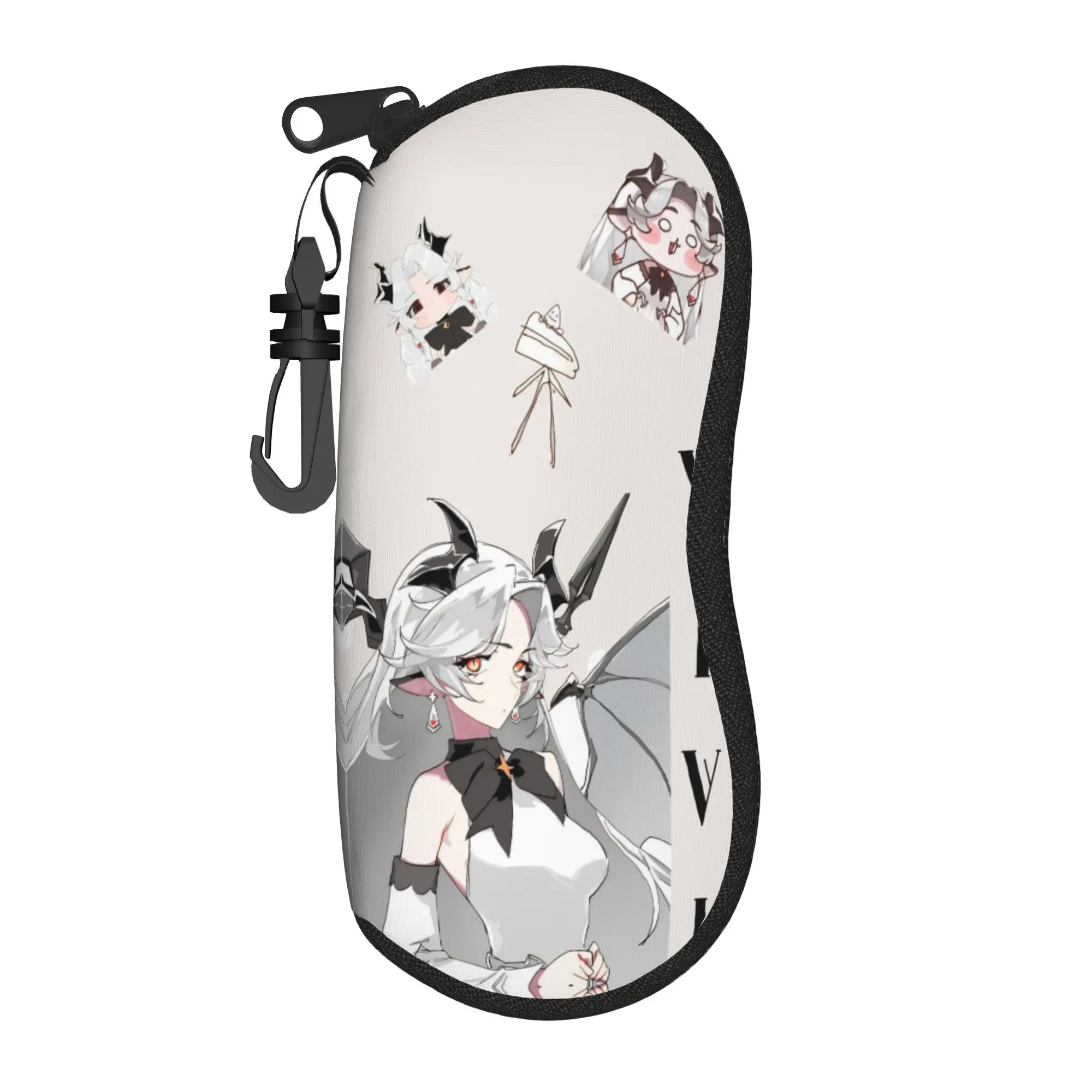Kawaii Trickcal C-Chibi Go Games Glasses Case Waterproof Box  Eyewear Storage Box Ins Style Eye Contacts Case