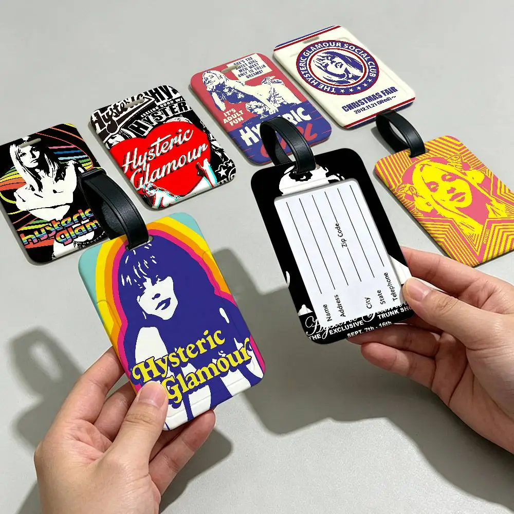 H-HystericS Glamour BRAND Travel Anti lost Name Tag PVC Information Card Holder Waterproof Luggage Baggage Label