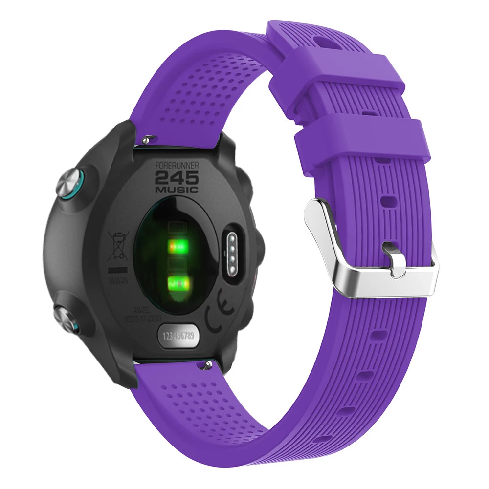 Per Garmin Forerunner 245 Silicone Smart Watch bracciale accessori per Garmin Vivoactive 3 cinturino regolabile Correa