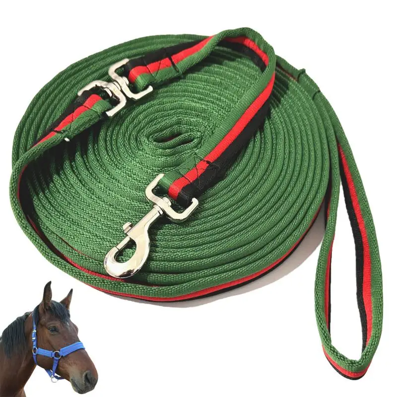 10 Meters Lunge Line for Horse Premium Equine Lunge Line with Swivel Bolt Snap for Accurate Equestrian Training Competition