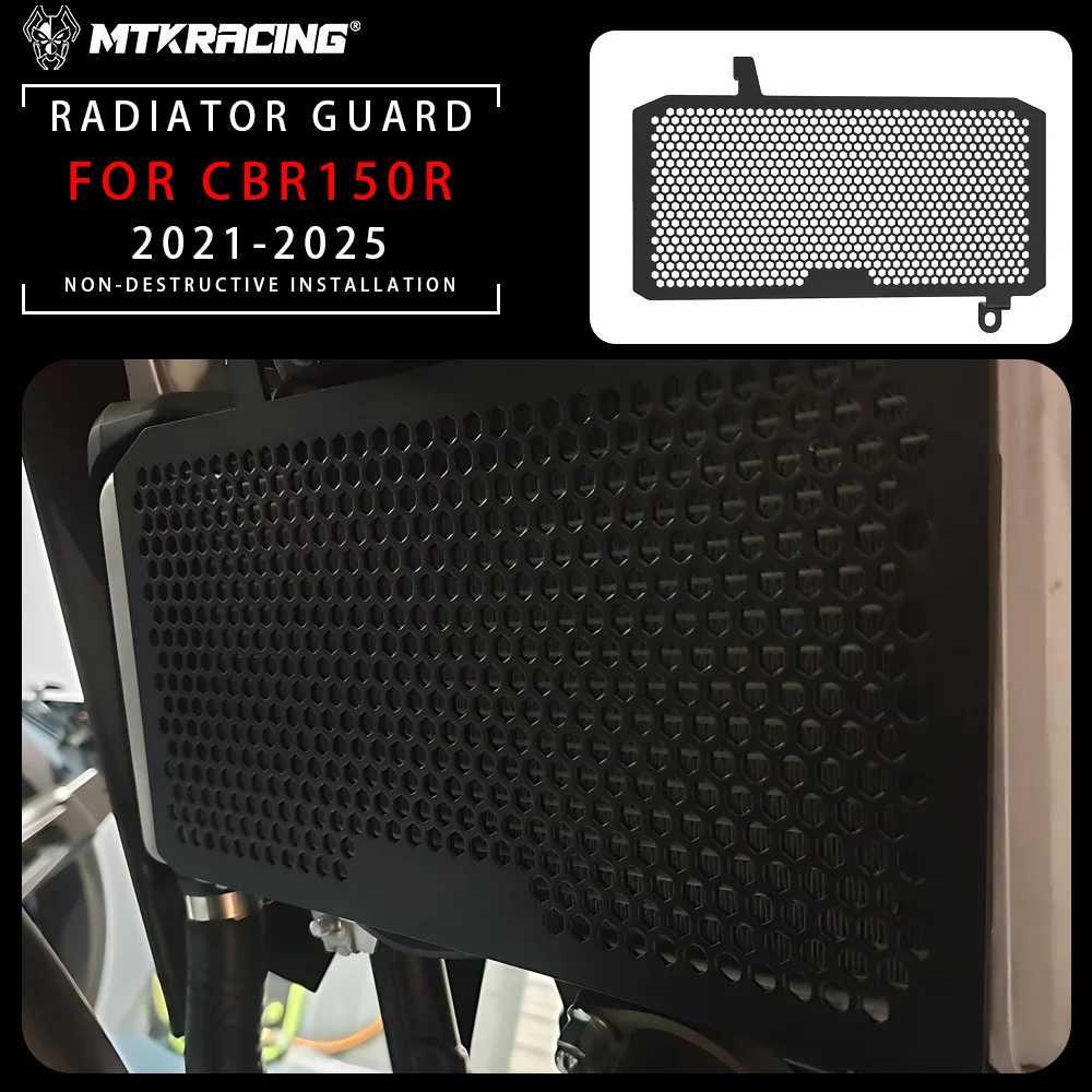 

For HONDA CBR150R 2021-2025 Motorcycles Radiator Grille Guard Protector Cover Water Tank Protection