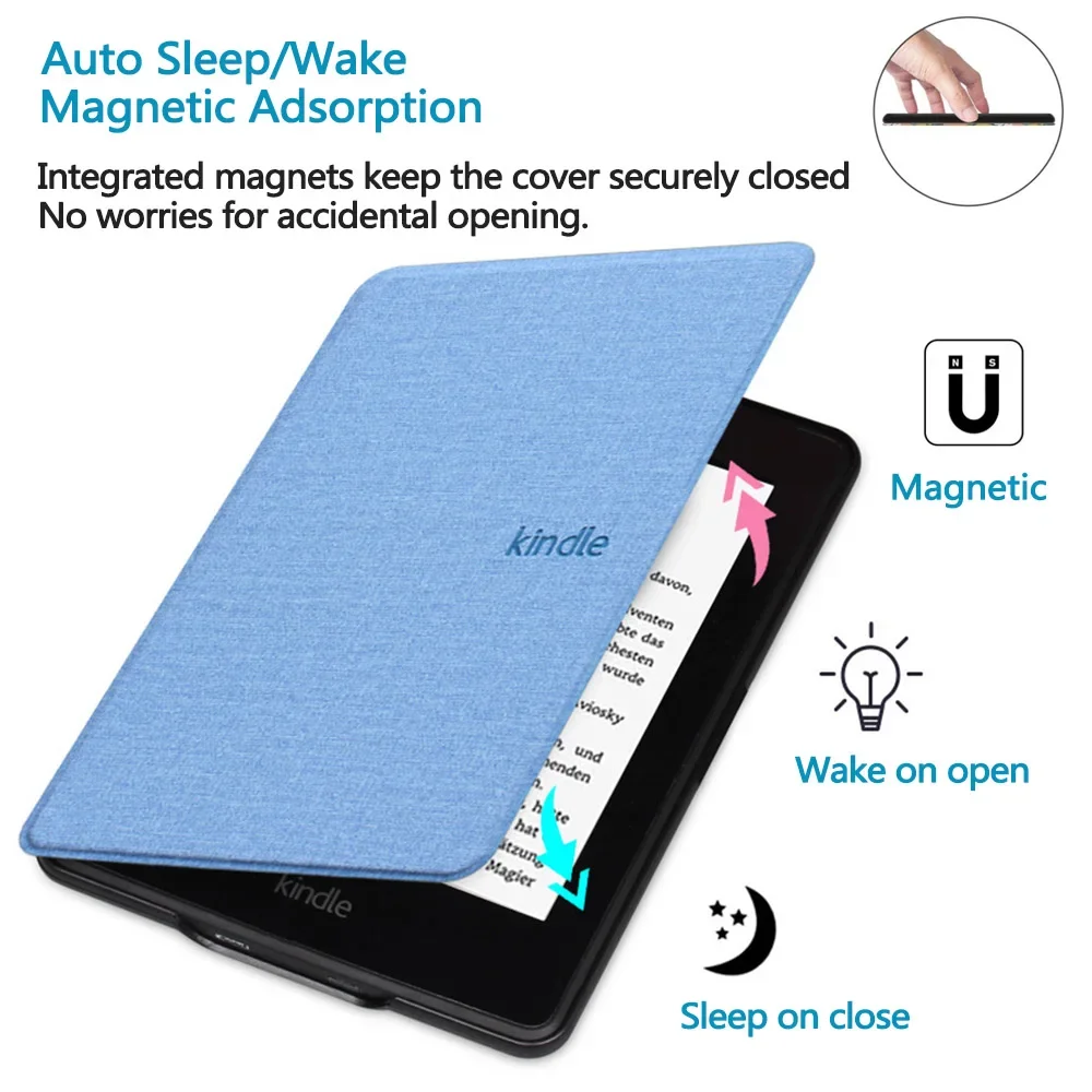 Magnetic Case for Kindle Paperwhite 5 4 3 2 1 2022 2021 8th 10th 11th Generation 6 6.8 Inch Pouch Cover with Auto Sleep/Wake