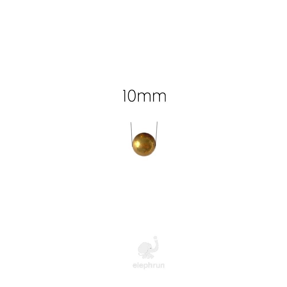 10mm Precision Brass Solid Bearing Balls ( H62 ) For Valves, Furniture Rails, Safety Switches and Heating Units