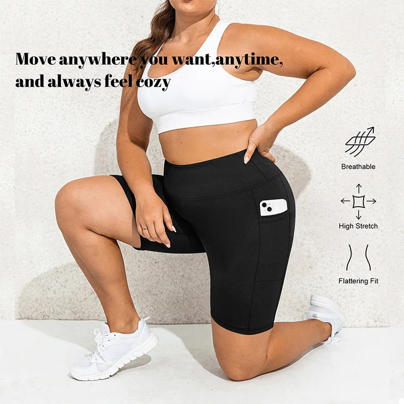 High Waist Tight Five Point Yoga Shorts for Women