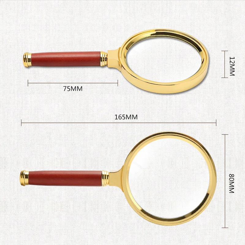 10X Vergrootglas Lezen Boeken Kranten Insect Observatie Handheld Sieraden Vergrootglas Loop Loupe Reading Draak Handvat