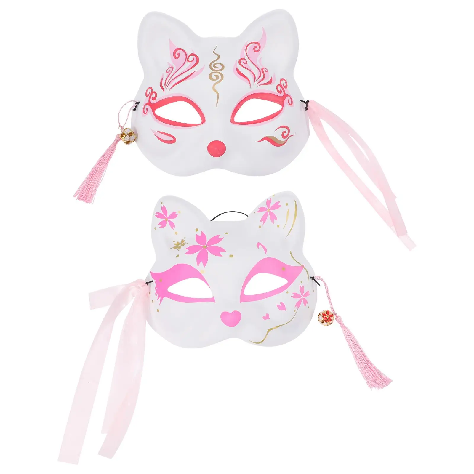 2 pezzi Maschere per gatti in stile giapponese Costumi da festival leggeri e confortevoli Accessori per cosplay anime Grandi regali