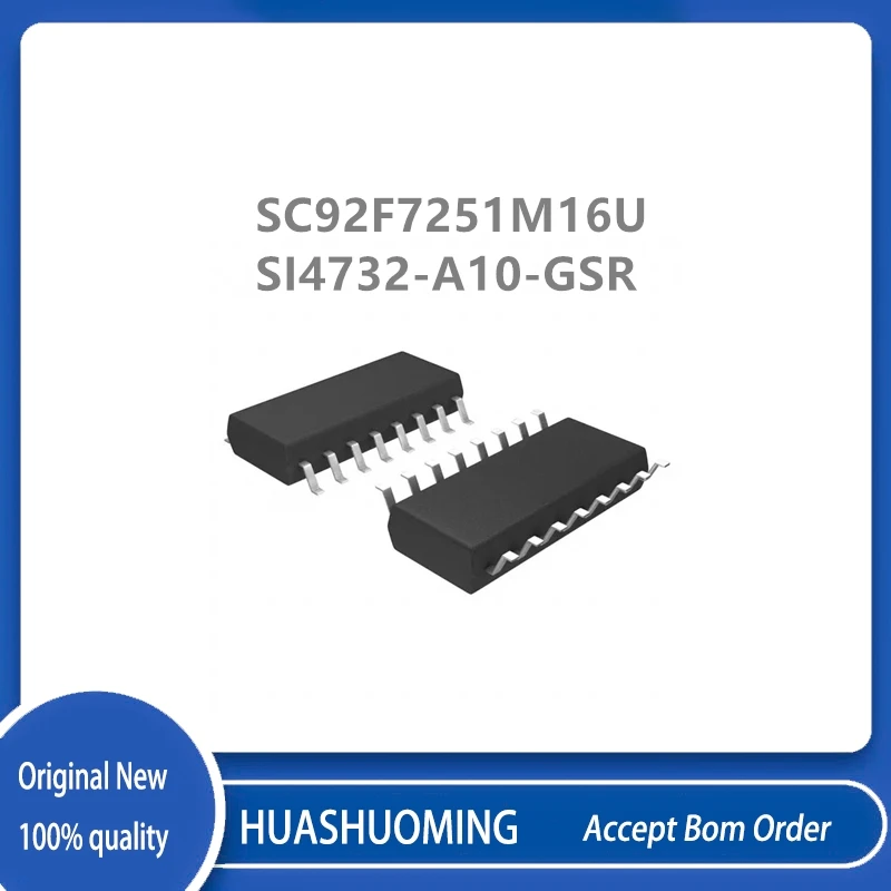 

10Pcs/Lot SC92F7251M SC92F7251M16U SI4732-A10-GSR SI4732 SOP16