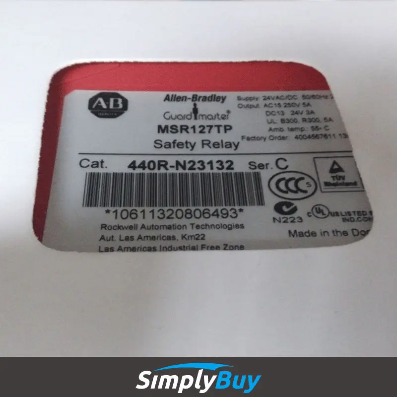 AB Guardmaster – relais de sécurité multifonction MSR127RP/TP/RTP 440R