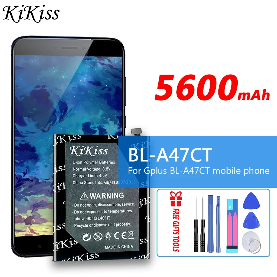 

5600mAh KiKiss Battery BLA47CT For Gplus G plus BL-A47CT Mobile Phone Batteries