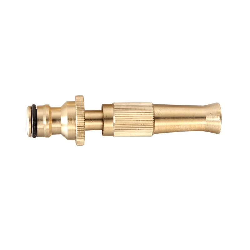 SCIMAKER Spray Nozzle Water Gun Brass High Pressure Direct Spray Sprinkler Quick Connector Home Garden Hose Adjustable Gun