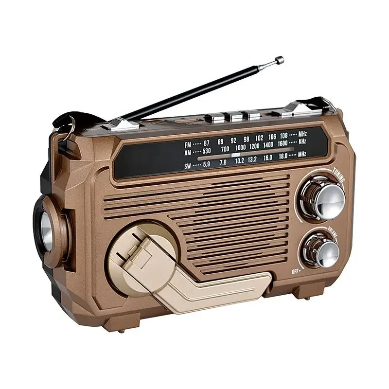 

Portable BT5.2 Bluetooth Speaker Solar Charging FM AM SW Radio Emergency Receiver Crank Speaker MP3 Music Player Supports TF US